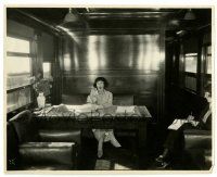 2z291 DOROTHY GISH 7.75x9.75 still '20s yawning as she does boring paperwork on a train!