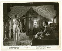 2z305 EASY LIVING 8.25x10 still '49 Victor Mature on bed stares at beautiful Lizabeth Scott!