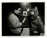 2z325 FAHRENHEIT 451 candid 8x10 still '67 sexy Julie Christie meets Francois Truffaut on the set!