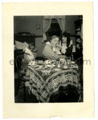 2z330 FATTY & MABEL ADRIFT 8x10.25 still '16 wonderful image of Normand feeding Arbuckle at table!