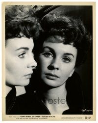 2z340 FOOTSTEPS IN THE FOG 8x10.25 still '55 cool close up of pretty Jean Simmons by mirror!