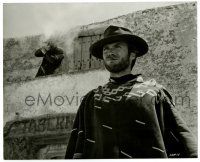 2z341 FOR A FEW DOLLARS MORE 8.25x10 still '67 Van Cleef shoots over Clint Eastwood from balcony!