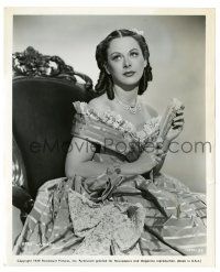2z434 HEDY LAMARR 8.25x10 still '50 wonderful close portrait in period costume from Copper Canyon!