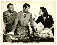 2z440 HIS GIRL FRIDAY 8x10.25 still '40 Bellamy watches Russell & Cary Grant glare at each other!