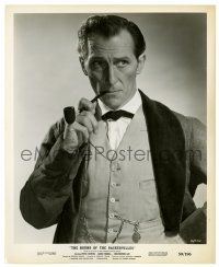 2z448 HOUND OF THE BASKERVILLES 8.25x10 still '59 Peter Cushing as Sherlock Holmes with pipe!