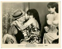 2z452 HOW TO STUFF A WILD BIKINI 8x10.25 still '65 great c/u of Buster Keaton with sexy ladies!