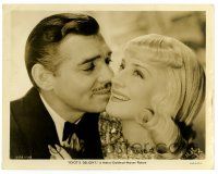 2z464 IDIOT'S DELIGHT 8x10.25 still '39 c/u of pretty smiling blonde Norma Shearer & Clark Gable!
