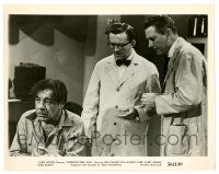 2z469 INDESTRUCTIBLE MAN 8x10.25 still '56 worried Lon Chaney Jr. with scentists in laboratory!