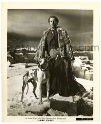 2z491 JANE EYRE 8.25x10 still '44 wonderful portrait of Orson Welles with cool Great Dane dog!