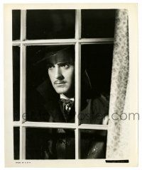 2z501 JESSE JAMES 8.25x10.25 still '39 great close up of Tyrone Power looking through window!