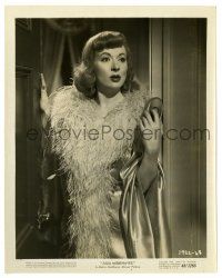 2z523 JULIA MISBEHAVES 8x10.25 still '48 close up of Greer Garson wearing silk robe with feathers!