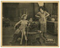 2z799 SHE LOVES & LIES 8x10 LC '20 Norma Talmadge catches Conway Tearle with sexy girl on his lap!