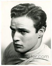 2z624 MARLON BRANDO 8x10 still '50s handsome young head & shoulders portrait by Joseph Abeles!