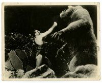 2z642 MIGHTY JOE YOUNG 8x10.25 still '49 Ray Harryhausen, great FX image of strongman & ape!
