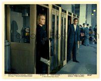 2z033 NORTH BY NORTHWEST color 8x10 still #1 '59 Martin Landau watches Eva Marie Saint in booth!
