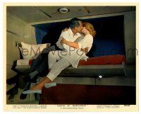 2z032 NORTH BY NORTHWEST color 8x10 still '59 Cary Grant in upper berth kissing Eva Marie Saint!