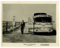 2z681 NORTH BY NORTHWEST 8x10.25 still '59 Cary Grant leaving bus right before cropduster scene!