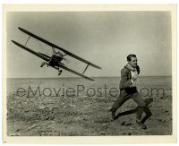 2z677 NORTH BY NORTHWEST 8x10 still '59 best image of Cary Grant in cropduster scene, Hitchcock!