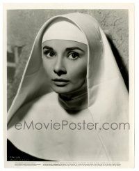 2z685 NUN'S STORY 8x10 still '59 religious missionary Audrey Hepburn in nun's habit, Zinnemann