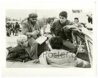 2z702 OUTSIDERS candid 8x10 still '82 Coppola talks to young Matt Dillon & guys in convertible!