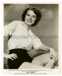 2z725 POLLY BERGEN 8.25x10 still '51 seated close up of the pretty star showing her sexy legs!