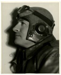 2z747 REGINALD DENNY deluxe 8x10 still '30s profile portrait in aviator gear by F. Collier Lankford!