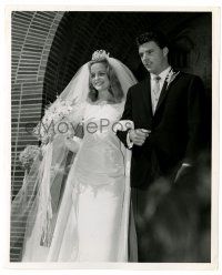 2z752 RICKY NELSON 8.25x10 still '66 at his wedding to the beautiful former Kristin Harmon!