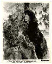 2z761 ROAD TO UTOPIA 8.25x10 still '45 great c/u of Bob Hope & Dorothy Lamour in parkas by Koffman!