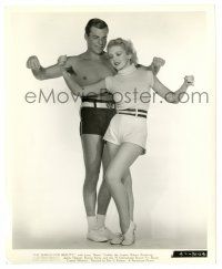 2z789 SEARCH FOR BEAUTY 8.25x10 still '34 full-length Buster Crabbe & sexy young Ida Lupino!