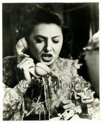 2z829 SORRY WRONG NUMBER 7.75x9.25 news photo '48 c/u of scared Barbara Stanwyck yelling into phone
