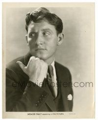 2z837 SPENCER TRACY 8x10 still '30s super young close hitchhiking portrait wearing suit & tie!