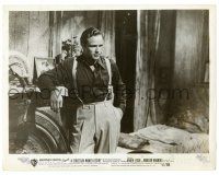 2z866 STREETCAR NAMED DESIRE 8x10.25 still '51 close up of Marlon Brando dressed up with suspenders
