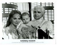 2z875 SUPERMAN 8x10 still '78 posed portrait of Marlon Brando & Susannah York with baby Kal-El!