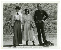 2z887 TELL THEM WILLIE BOY IS HERE 8x10 still '70 Robert Redford, Katharine Ross & Clark in desert