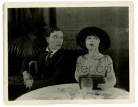 2z901 THREE AGES 8x10.25 still '23 Buster Keaton watches Margaret Leahy apply her lipstick!
