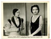 2z931 TROUBLE IN PARADISE 8x10.25 still '32 Miriam Hopkins realizes sexy Kay Francis is her rival!