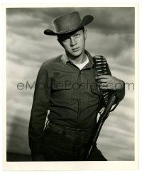 2z959 WANTED DEAD OR ALIVE TV 8.25x10 still '50s super young cowboy Steve McQueen by Gabor Rona!