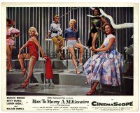 2z022 HOW TO MARRY A MILLIONAIRE color English FOH LC '53 best image of Monroe, Grable & Bacall!