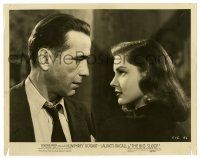2z131 BIG SLEEP 8x10 still '46 best c/u of Humphrey Bogart staring at sexy Lauren Bacall!