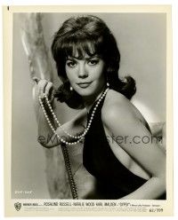 2z422 GYPSY 8x10.25 still '62 best close up of sexy Natalie Wood in halter top & wearing pearls!