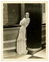 2z559 LETTY LYNTON 8x10.25 still '32 full-length c/u of Joan Crawford in cool dress w/arms crossed!