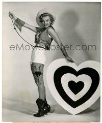 2z615 MARILYN MONROE 8.25x10 still '51 incredible full-length Valentine's Day cowgirl portrait!