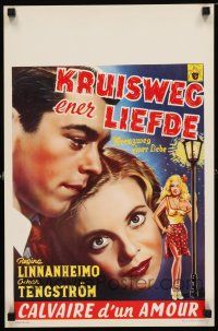 3a269 CROSS OF LOVE Belgian '46 Rakkauden risti, Teuvo Tulio's Finnish romantic melodrama!