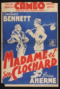 3a289 MERRILY WE LIVE Belgian '38 different art of Constance Bennett & Brian Aherne!