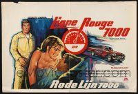 3a295 RED LINE 7000 Belgian '65 Howard Hawks, James Caan, car racing art, meet the speed breed!