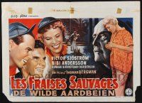3a314 WILD STRAWBERRIES Belgian '57 Ingmar Bergman's Smultronstallet, Victor Sjostrom!