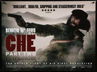 3a079 CHE: PART TWO DS British quad '08 great action image of Benicio Del Toro in title role!