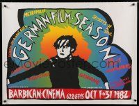 3a084 GERMAN FILM SEASON signed British quad '82 by Ken Meharg, 57/1000, art of Conrad Veidt!