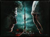 3a087 HARRY POTTER & THE DEATHLY HALLOWS PART 2 teaser DS British quad '11 it all ends here