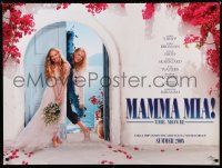 3a096 MAMMA MIA! Summer teaser DS British quad '08 Meryl Streep, Pierce Brosnan, Seyfried!